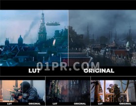 LUTs预设 10组电影调色滤镜颜色校正 Pr素材
